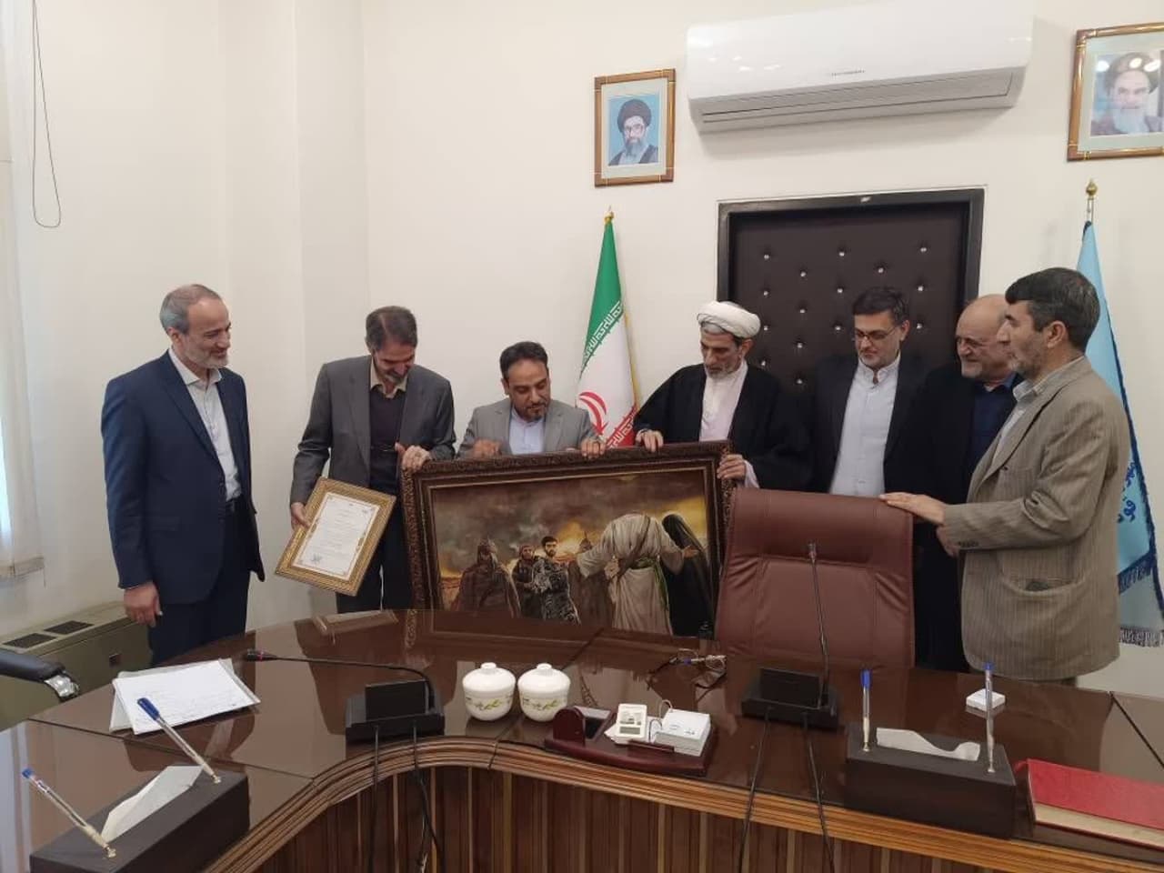 تقدیر هیأت امنای ستاد دیه استان از هلدینگ پترو پالایش اصفهان